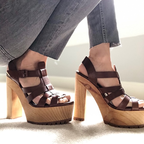 Zara collection Leather Sandals size 39 (7.5 US) - Picture 1 of 8